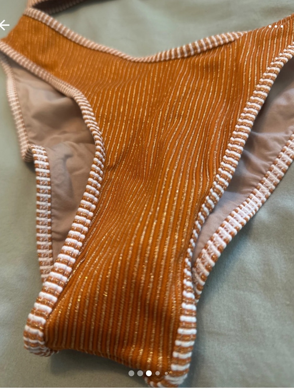 OneOne Rust Crinkle Bikini - Picture 3 of 7